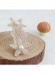 Fashion Elegant Personality White Pearl Golden Leaves Flower Lace Female Hairpin