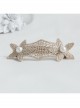 Fashion Elegant Personality White Pearl Golden Leaves Flower Lace Female Hairpin