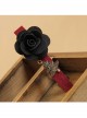 Fashion Gothic Casual Retro Christmas Tree Holiday Black Rose Handmade Red Hairpin