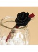 Fashion Gothic Casual Retro Christmas Tree Holiday Black Rose Handmade Red Hairpin