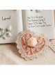 Fashion Elegant Golden Lace Pink Love Rose Flower Retro Handmade Female Hairpin