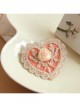 Fashion Elegant Golden Lace Pink Love Rose Flower Retro Handmade Female Hairpin