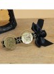 Retro Gothic Fashion Elegant Black Bow Rose Flower Handmade Female Hairpin