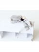 Fashion Elegant Casual Chiffon Handmade Pink Bow Rose Female Gray Hairpin