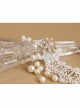Baroque White Lace Bride Pearl Rhinestone Fashion Female Short Necklace