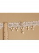 Baroque White Lace Bride Pearl Rhinestone Fashion Female Short Necklace