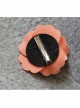 Handmade Fashion Elegant Pink Flower Golden Lace Boutique Hairpin
