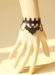 Retro Punk Fashion Exaggerated Black Retro Artificial Leather Bat Female Bracelet