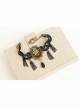 Fashion Retro Exaggerated Prom Sexy Black Lace Leopard Print Tassel Pearl Bracelet