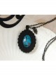 Fashion Retro Casual Halloween Personality Bat Cross Coffin Black Female Sweater Chain