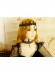 Fashion Retro Gothic Dark Lace Diamond Cross Pendant Sexy Female Choker