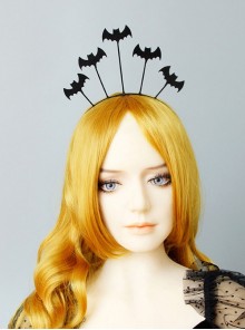 Retro Fashion Gothic Black Bat Wings Halloween Vampire Prom Show Female Headband
