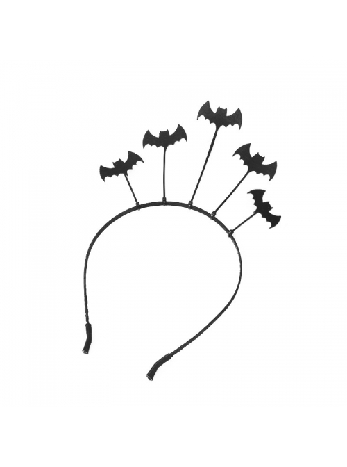 Retro Fashion Gothic Black Bat Wings Halloween Vampire Prom Show Female Headband