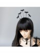Retro Fashion Gothic Black Bat Wings Halloween Vampire Prom Show Female Headband