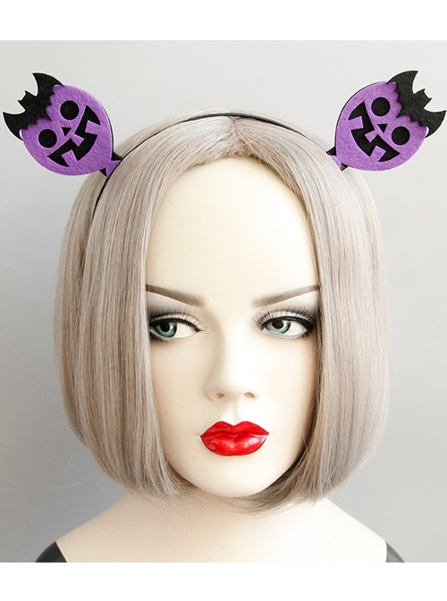 Fashion Cute Purple Balloon Bat Male Female Holiday Halloween Masquerade Headband
