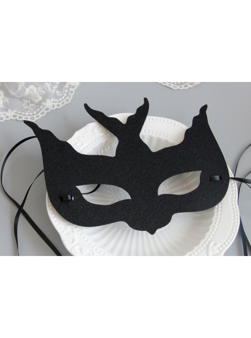 Fashion Retro Exaggerated Black Masquerade Party Halloween Christmas Holiday Half Face Male Female Mask