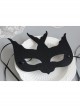 Fashion Retro Exaggerated Black Masquerade Party Halloween Christmas Holiday Half Face Male Female Mask