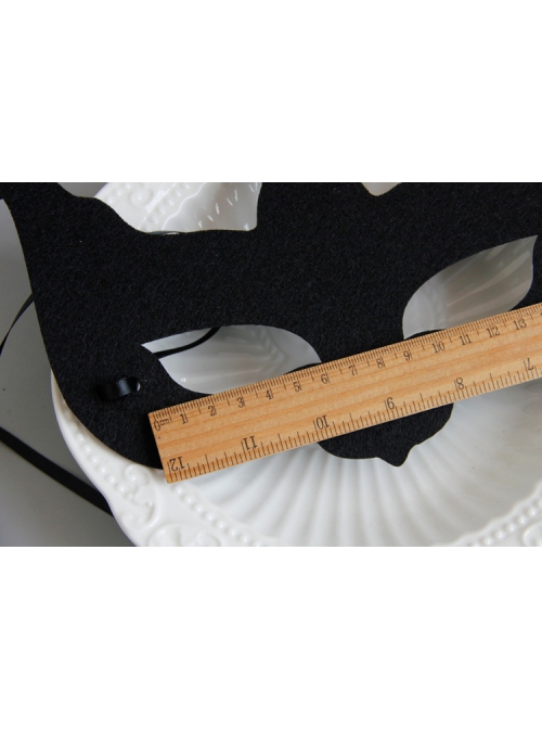 Fashion Retro Exaggerated Black Masquerade Party Halloween Christmas Holiday Half Face Male Female Mask