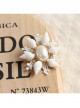 Baroque Fashion Retro White Shell Pearl Lace Lolita Lady Small Brooch
