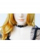 Goth Fashion Halloween Black Bat Gauze Witch Masquerade Retro Female Collar