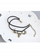Simple Retro Black Velvet Rope Antlers Wild Handmade Fashion Anklet