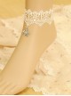 Baroque Elegant White Lace Crown Fashion Retro Prom Party Female Handmade Anklet