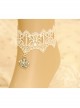 Baroque Elegant White Lace Crown Fashion Retro Prom Party Female Handmade Anklet