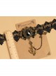 Fashion Retro Gothic Elegant Festive Navy Anchor Black Lace Rose Gemstone Female Choker