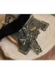 Punk Gothic Fashion Exaggerated Sexy Simple Black Velvet Cross Female Choker