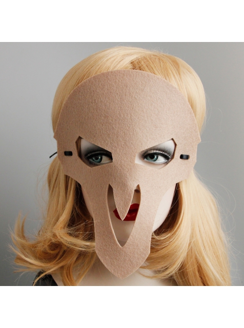 Fashion Christmas Male Female Demon Masquerade Funny Party Beige Mask