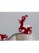 Fashion Personality Retro Christmas Fabric Burgundy Antlers Snowflake Adult Children Headband