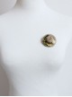 Fashion Casual Female Handmade Personality Cute Little Straw Hat Rose Christmas Retro Brooch