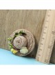 Fashion Casual Female Handmade Personality Cute Little Straw Hat Rose Christmas Retro Brooch