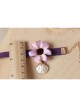 Fashion Retro Elegant Personality Golden Lace Four-Leaf Clover Pendant Wood Chip Female Anklet