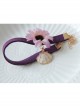 Fashion Retro Elegant Personality Golden Lace Four-Leaf Clover Pendant Wood Chip Female Anklet
