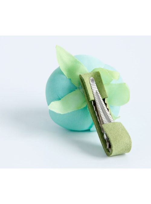 Fashion Leisure Baby Birthday Cute Sweet Green Flowers Children Cloth Hairpin