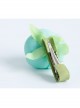 Fashion Leisure Baby Birthday Cute Sweet Green Flowers Children Cloth Hairpin
