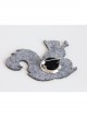 Fashion Casual Cute Christmas Pink Fabric Squirrel Male Female Brooch
