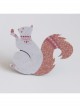 Fashion Casual Cute Christmas Pink Fabric Squirrel Male Female Brooch