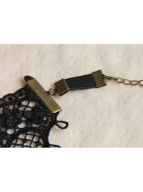 Palace Fashion Sexy Black Lace Drill Tassel Retro Bride Married Female Armband