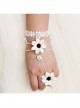 Retro Fashion Leisure Seaside Holiday White Flowers Bride Lace Female Bracelet