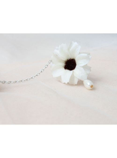 Retro Fashion Leisure Seaside Holiday White Flowers Bride Lace Female Bracelet
