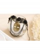 Gothic Retro Exaggerated Mask Fashion Retro Black Lace Rose Tassel Female Bracelet