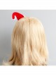 Fashion Personality Red Christmas Hat White Lace Cute Adult Christmas Party Prom Headband