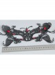 Retro Fashion Gothic Halloween Black Lace Butterfly Ruby Masquerade Party Female Mask