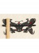 Retro Fashion Gothic Halloween Black Lace Butterfly Ruby Masquerade Party Female Mask