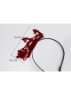Fashion Retro Simple Christmas Holiday Wine Red Deer Adult Prom Party Headband