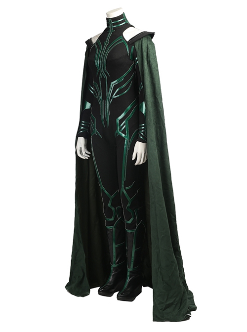 Thor Ragnarok Death Goddess Hela Style B Halloween Cosplay Costume Full Set