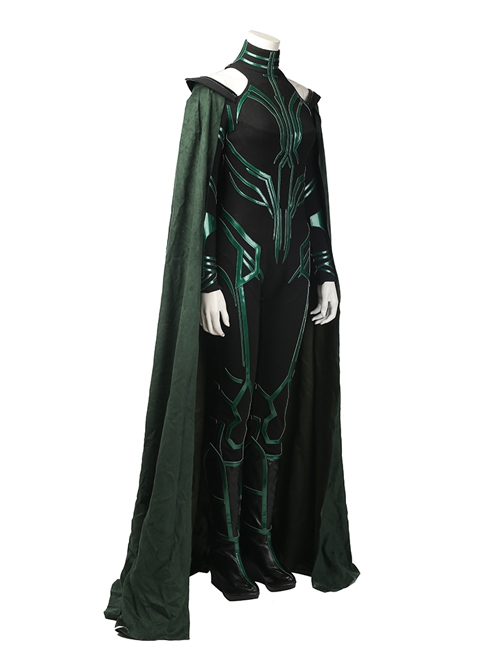 Thor Ragnarok Death Goddess Hela Style B Halloween Cosplay Costume Full Set
