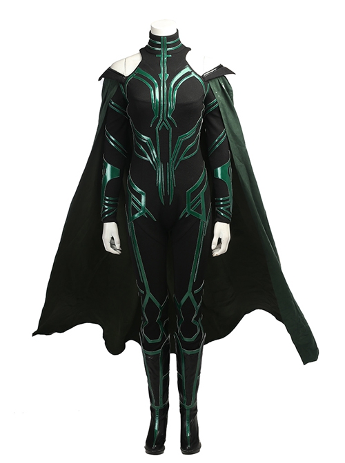 Thor Ragnarok Death Goddess Hela Style B Halloween Cosplay Costume Full Set